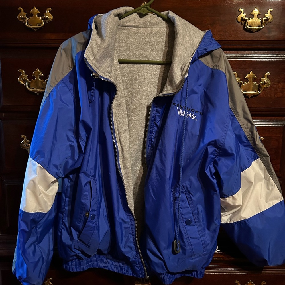 Vintage University of Kentucky Wildcats Reversible Men’s Jacket, Size Medium